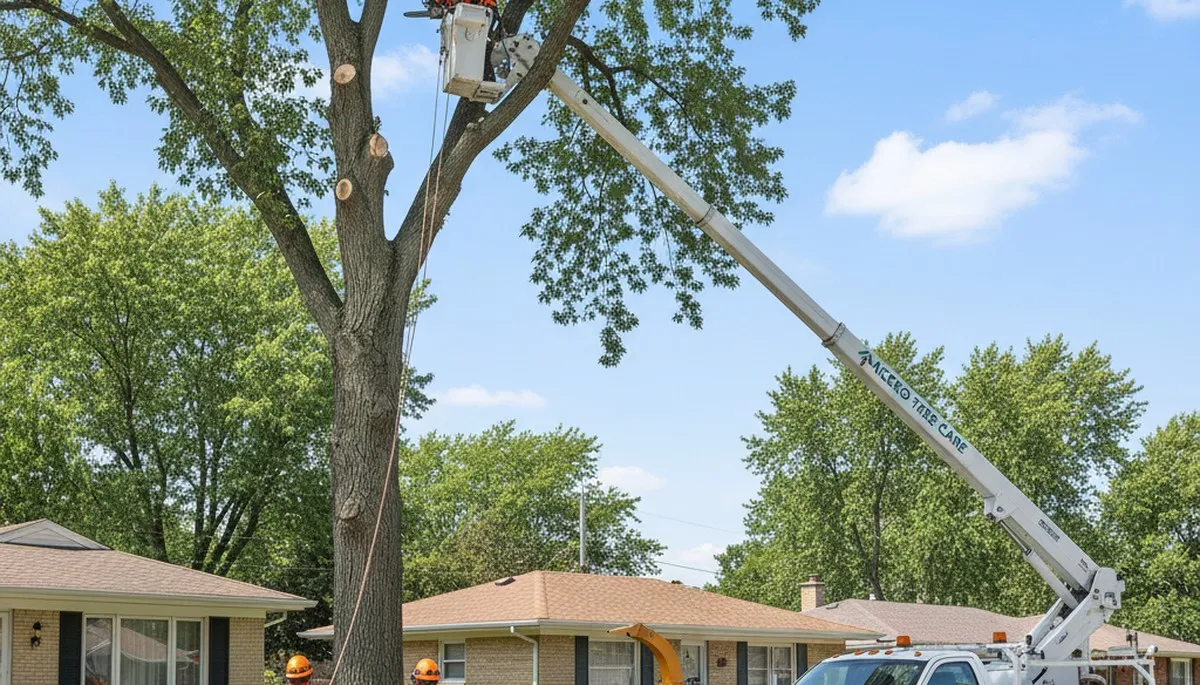Professional tree removal service in Oak Park IL by certified arborists at Tree Services Oak Park