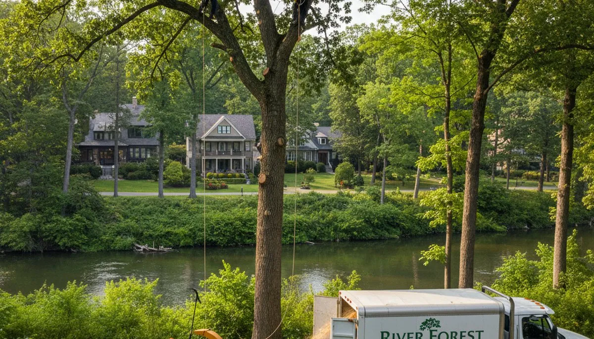 Professional tree removal service in Oak Park IL by certified arborists at Tree Services Oak Park